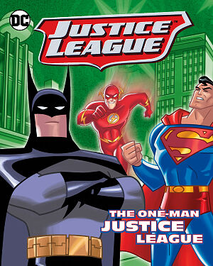 Detská kniha Justice League. The one-man  justice league