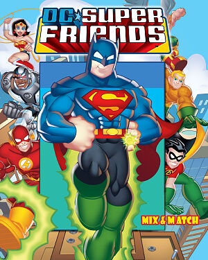 Detská kniha DC Super Friends. Mix and Match