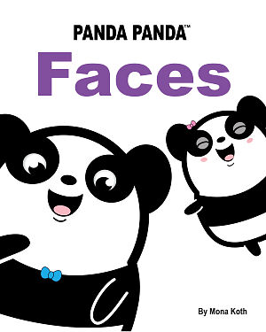 Detská kniha Panda Panda. Faces