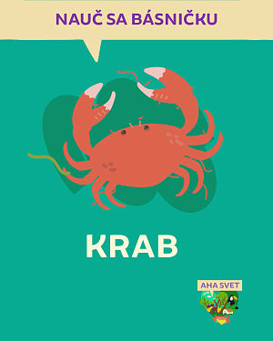 Detská kniha AHA svet: Krab. Nauč sa básničku