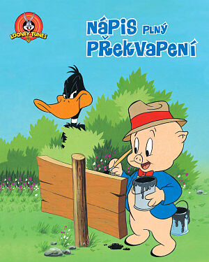 Dětská kniha Looney Tunes. Nápis plný překvapení
